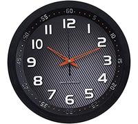 Technoline WT 8972 - Reloj de Pared Controlado por Radio, Color Negro Y Ámbar