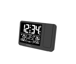 Technoline WT548 - Despertador con proyección, Radio Despertador con pronóstico del Tiempo, Temperatura Interior, Humedad Interior, indicador de Temperatura Exterior, transmisor Exterior, Pilas
