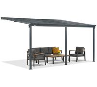Techo de aluminio para terraza San Diego 3 x 4,3 CoverTech antracita