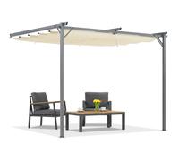 Techo para terraza color crema Santana 4x4 m Garden Point