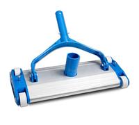 TECHZOCO Limpiafondos de Piscina Manual, Cabezal de aspiradora de Piscina, Cepillo Aspirador Suelo de Piscina, Apto para Mástil de hasta 35mm, Tamaño del Cabezal 35 cm x 15 cm, Aluminio