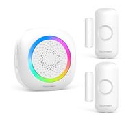 TECKNET Alarma Casa con Timbre Y Sensor Apertura Puerta Magnético, 2*Sensor