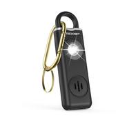 TECKNET Alarma Personal de Emergencia, 130 dB, con Luz Estroboscópica, Recargable, Llavero Alarma de Seguridad para Ancianos/Mujeres/Niños/Autodefensa de Seguridad