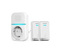 TECKNET Timbre Inalámbrico Kit, 400M Timbre Inalámbrico Autoalimentado