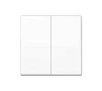 Tecla doble AS, color blanco alpino (referencia: JUNG AS591-5BFWW)