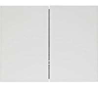 Tecla doble para interruptores/reguladores, serie berker K.1 de hager, blanco polar, brillo