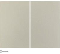 Tecla doble para interruptores/reguladores, serie berker K.5 de hager, acero