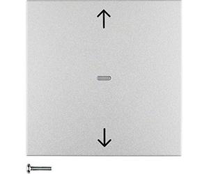 Tecla simple de persianas berker.Net, para series berker S.1/ B.3/ B.7 de hager, aluminio
