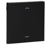Tecla simple persiana LS, color negro mate (referencia: JUNG LS990PSWM)
