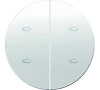 Tecla teclado 2 fases, series berker R.x de hager, blanco polar