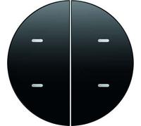 Tecla teclado 2 fases, series berker R.x de hager, negro