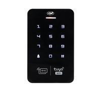 Teclado de control de acceso PNI DK150T con Wi-Fi, desbloqueo con PIN, tarjeta RFID y desde la aplicación Tuya Smart, IP65, negro