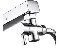 Tecmolog Desviador Grifo Cocina con Adaptador 22mm a 24mm, Latón Valvula Desviadora 3 Vias para Grifo Cromo, SBA021E