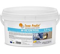 Tecno Prodist - M-REJUN POOL (2,5 Kg) Mortero flexible para sellado de juntas de baldosas y gresite en piscinas, ceramica, ladrillo, etc, apto para inmersión permanente (Junta 2 a 20 mm) Blanco