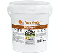 Tecno Prodist TERMOIMPER 7,5 Litros (BLANCO ÓPTICO) Pintura al agua Aislante Térmico Exterior - Impermeable Fachadas, Paredes y Techos - Aísla del calor y el frio (A Rodillo, Brocha, Pistola)