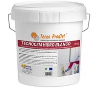 TECNOCEM HIDRO de Tecno Prodist (5 Kg) Mortero cemento de capa gruesa para revocos y enlucidos, hidrofugado e impermeable de color blanco