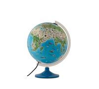 TECNODIDATTICA Atmosphere Family Solid - Globo terráqueo ilustrado con Animales y tradiciones de los pueblos, diámetro 30 cm