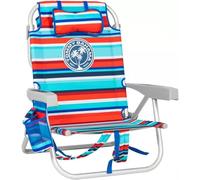 TECNOLIFE Silla Playa Tommy Bahama Rayas Modelo 2025. Rayas Rojas/Azules
