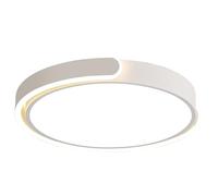 TECNOLUX EURO Plafón LED, color blanco, regulable tres colores, luz blanca, luz cálida, luz amarilla, 48W + 48W Ø50 CM