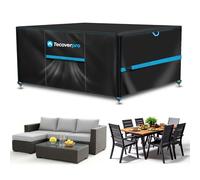 Tecoverpro Funda Muebles Exterior Impermeable con Tela Oxford 420D 210 * 130 * 74CM con Salidas de Aire, agarres y Cinta reparadora para roturas | Fundas para Muebles de Jardin