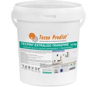 Tecno Prodist Tecpint Extraliso Transpire - Pintura transpirable, Ecológica, Impermeable (Blanco) 10 kg