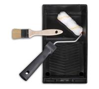 TECPINT KIT MULTIUSO APLICACIÓN PINTURA de Tecno Prodist - Rodillo Antigoteo, Cubeta y Pincel - Ideal para paredes y techos Medium