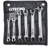 TECPO Llaves de freno de 8 - 19 mm, juego de llaves de anillo abierto, 6 piezas