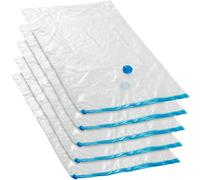 TecTake Bolsas para almacenar al vacío para ropa funda guarda edredon mantas - varias tamaños y cantidades - (5x L 60x95 cm | no. 402522)
