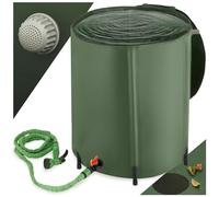 tectake® Deposito Agua Lluvia Plegable, Bidón con Grifo, Bolsa Agua Resistente Intemperie, Accesorios Camping, Garrafa Agua, Supervivencia, Fácil Montaje, Recolección Agua Lluvia - 200 litros