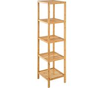 tectake Estantería de Madera bambú - Varios Modelos - (5 Niveles | 33 x 33 x 141 cm | No. 401646)