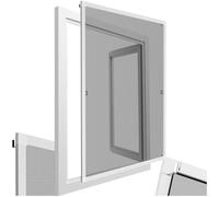 tectake® mosquiteras ventana, tela mosquitera, mosquiteras ventanas aluminio, red antimosquitos ventana, mosquitera ventana ajustable, resistente y transpirable - 120 x 140 cm Blanco