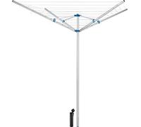 tectake® Tendedero Plegable Extensible de Aluminio con 4 Brazos Ajustables, Tendederos Plegables, 10 Cuerdas a Cada Lado, Soporte Estable, Secadora de Ropa Portatil para Balcones - 150 x 150 x 196 cm