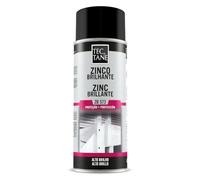 TECTANE ZINC CLARO BRILLANTE ZB 573 Color Metal Galvanizado, Spray Zinc, Fuerte Capacidad de Adherencia a Mayoría de Metales, Resistente a Altas Temperaturas, Interior y Exterior, Bote 400 ml