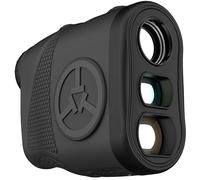 TecTecTec KLYR Golf Rangefinder with Slope, Belt Clip, Magnetic Holder. Laser Range Finder with Ultra Clear Optics, High End Case, Golf Ball Marker with Magnet. (Black)