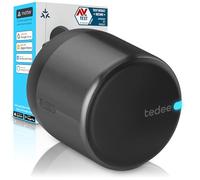 Tedee GO2 Alu Cerradura Inteligente Retrofit para La Puerta, Cerradura Digital con Bloqueo Automático y App, Seguridad Smart lock Acceso sin Llave | Alexa, Google Home, Apple, SmartThings | Matter