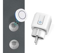Tedeligo Enchufe de interruptor de pared inalámbrico, 433 MHz Transmisor de radio inalámbrico Zócalo de interruptor Rango de control de 100M 3500W Interruptor inalámbrico móvil Zócalo inteligente