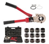 TEENO, pinza de presión profesional de 10 toneladas, con contorno TH, contorno en V y contorno en U. Pinza hidráulica para tubos, crimpadora, pinza para crimpar tubos
