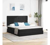 Teenpull Black Storage Bed 180 x 200 cm Velvet upholstered Bed Frame with Hydraulic Lift, Metal Structure, headboard, Mattress Included, underbed Storage for Bedroom Space Saving Comfort