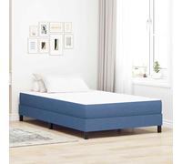 Teenpull Blue Upholstered Bed Mattress, 120 x 190 cm Polyester Fabric, Pocket Springs, Durable Support for Bedroom, Dorm, Guest Room, Easy Care, 200 kg MAX, Modern Sleep Comfort