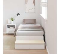 Teenpull Cama con Almacenamiento, Base de Madera contrachapada, Cama somier de 100 cm, Estructura con 2 cajones, Dormitorio Juvenil y Adulto, Montaje fácil, para Descanso Diario
