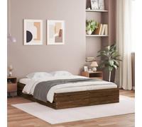 Teenpull Cama con cajones de Madera de ingeniería marrón Roble para Dormitorio de 120x190 cm Estructura con Base de lámina y Amplio Almacenamiento Ideal para Adultos Juveniles e Infantiles