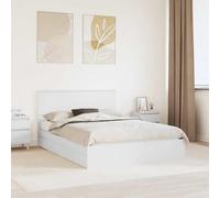 Teenpull Cama somier con Almacenamiento, Base de lecho 140 x 190 cm, Estructura de Madera de ingeniería, cabecero, cajón, Soporte de lámina, Montaje fácil para Dormitorio y