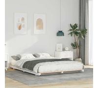 Teenpull Estructura de Cama 140 x 210 cm de Madera de Pino Macizo con diseño Minimalista para dormitorios Modernos con Soporte para colchón y Espacio de Almacenamiento en hogares Juveniles y Adultos