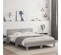 Teenpull Estructura de Cama con cabecero de Madera de ingeniería Gris Sonoma para colchón de 150x200 cm Soporte Duradero y Estable Ideal para dormitorios Juveniles Adultos e Infantiles