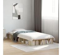 Teenpull Estructura de Cama de Madera de ingeniería Roble Sonoma 90x200 cm con Compartimentos de Almacenamiento Soporte para colchón Cama Nido abatible para Dormitorio Juvenil y Adulto