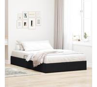 Teenpull Estructura de cama otomana con espacio de almacenamiento, color negro, 120 x 190 cm, cama de metal de terciopelo con ascensor hidráulico y asas cuadradas para dormitorio y habitación de