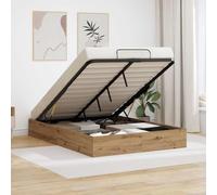 Teenpull Estructura de Cama Ottoman Roble Artisan 140 x 200 cm, Cama somier con almacenaje, Base elevable abatible, Estructura colchón para Dormitorio, Montaje fácil, Ahorro Espacio Interior