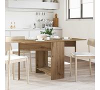 Teenpull Mesa de comedor de madera de roble Artisan, 138 x 70 x 73,5 cm, con mesa plegable y estantería, extensible, ahorra espacio, para cocina, comedor, sala de estar, oficina, familia, invitados