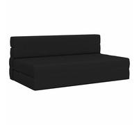 Teenpull Sofá Cama Colchón Plegable Negro Plegable con Función de Dormir y Tumbona, Muebles tapizados en Tela, 152 x 86,5 x 60 cm para Salón, Habitación de Huéspedes, Habitación Juvenil