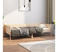 Teenpull Sofá Cama de Madera Maciza de Pino 80x200 cm Estructura Resistente para Dormitorio habitación de Invitados y hogar con Base de Listones y diseño rústico